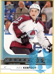 2017-18 Upper Deck Alex Kerfoot Young Guns Rookie #209 Colorado Avalanche